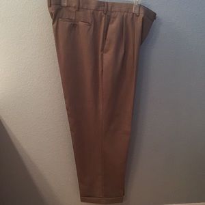 Men’s dress slacks with bottom cuff